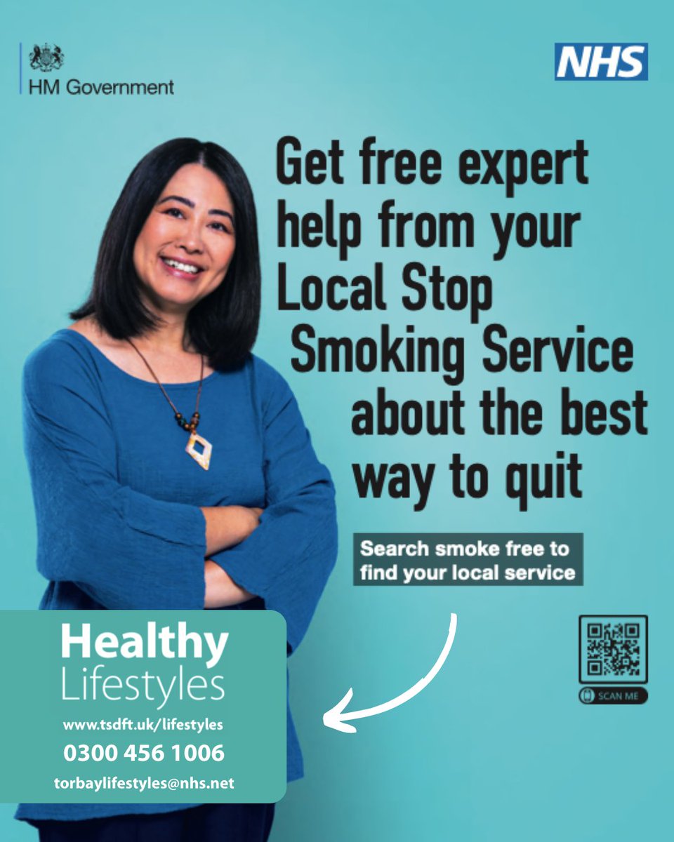 #Stoptober may be over, but we're still here to support everyone across Torbay looking to quit!

We can help you find the best way to quit for YOU.

For useful information, helpful resources,
visit:  bit.ly/HelpToQuit

<a href="/TorbaySDevonNHS/">Torbay and South Devon NHS Foundation Trust</a>