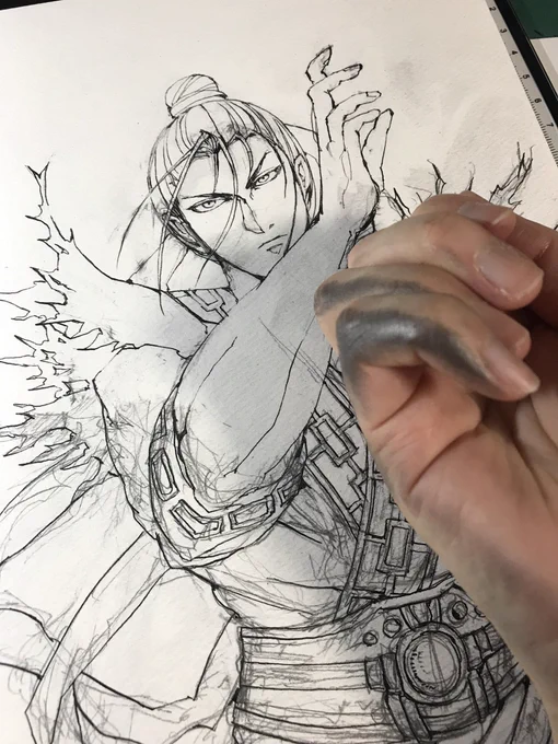 絵の過程撮っておくの好き 