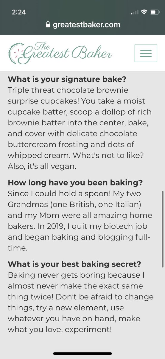 maitricooks's tweet photo. Gosh, I’m in the Greatest Baker competition!
It’s hosted by #GBBO folks, and it’s all online
Voting starts on Oct 24. The winner gets $10k and a magazine feature 
Deep breaths - feeling starstruck and nervous.
Wish me luck! 
#greatestbaker #vegan @thebakefeed #baking #competition https://t.co/f3I8a3usnI