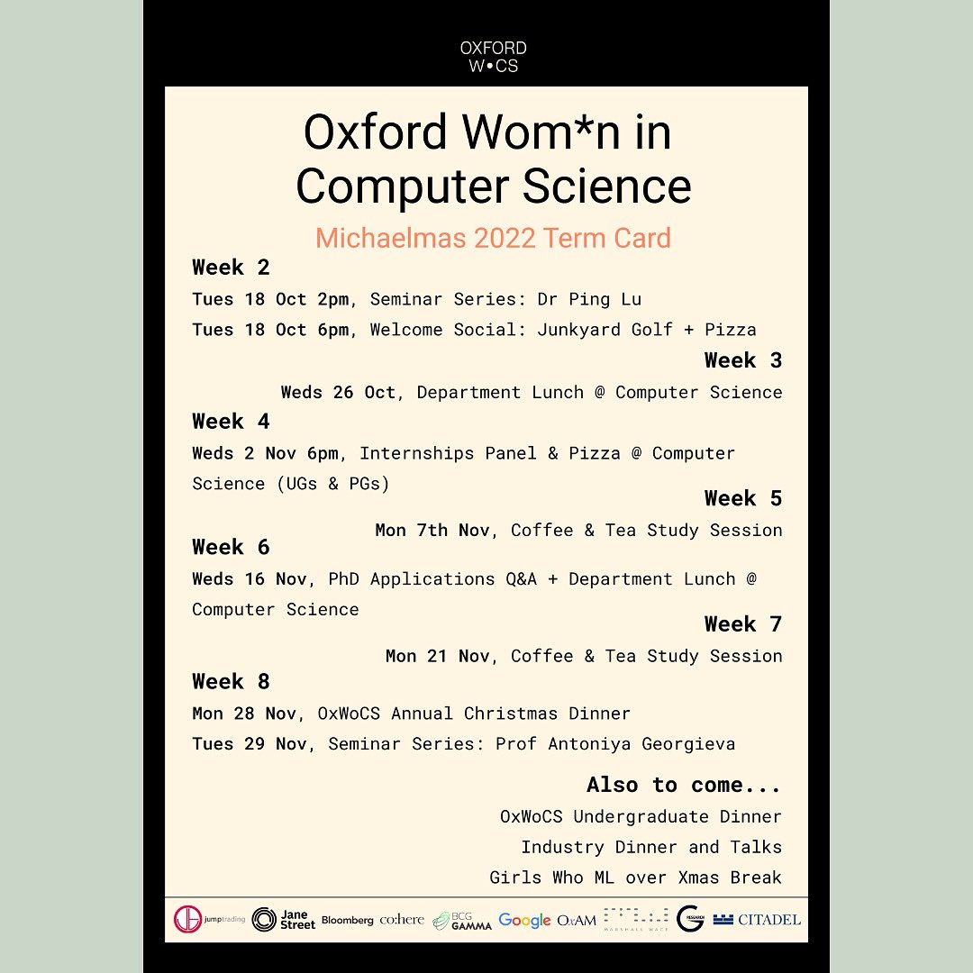 Oxford Women in Computer Science tweet media