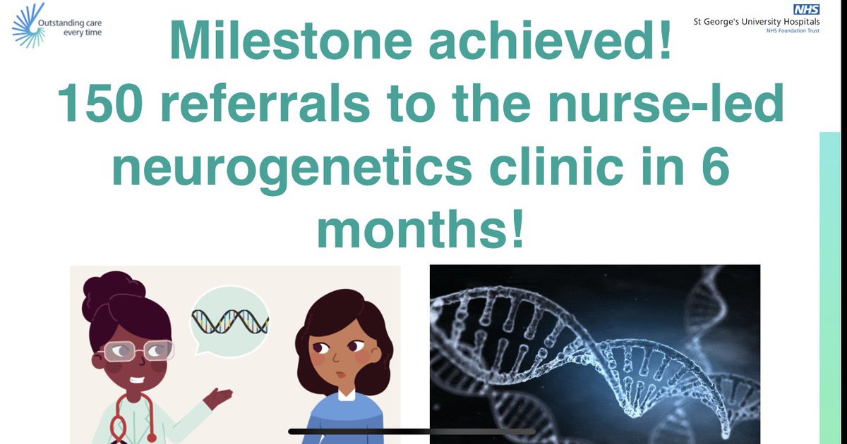 markmencias's tweet photo. Another milestone achieved! 150 referrals to the nurse-led neurogenetics clinic. Thank you Dr. @EmmaM_Channels for your support and guidance.  #genomics #genetics #nurse #Neurogenetics #nurseleader https://t.co/8CBZeJEDmh