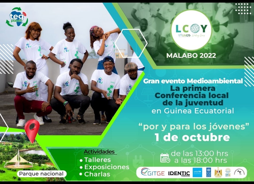 Paso a paso, empezando a formar una comunidad juvenil que promueva la sostenibilidad medioambiental. Mañana 1 de octubre...primera conferencia Medioambiental juvenil. @greenlivesgq Estaremos!!!! con <a href="/identicGE/">identic.ge</a>
#Sustainability #17ODS #juventud #EnvironmentalSustainability