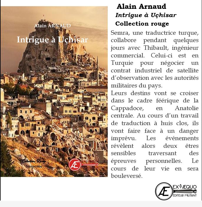 EditionsExAequo's tweet photo. #VendrediLecture = #vendredichronique pour nous (via @simplementpro)
20/20 pour Alain Arnaud et Intrigue à Uçhisar
https://t.co/bvf4HvZKtn https://t.co/Ylwypqh00H