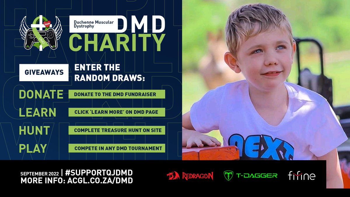 AfricanGaming's tweet photo. 💪 Still opportunities to win thanks to @RedragonSa, #Tdagger and #FiFine when you #supportQJDMD.
➡ Head to our site and complete the associated missions for entries into the draws.
https://t.co/6jdvLMTWCU
#gaming #gamingZA #esports #esportsZA #ZAstreams #ZAstreamers https://t.co/MtYI6vn3IX