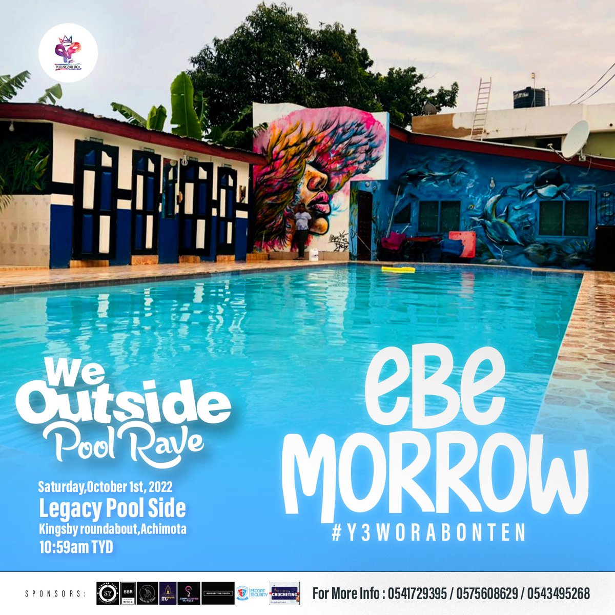 Peer_Pressure1's tweet photo. Something is about to go down down down morrow🤗💃🏽#Y3worAbonten okyina, come let’s rave 💦👙

Tickets are sold out, gh¢30 at entry
Legacy Poolside | 11:59am till late

#WeOutsidePoolRave #WeOutside https://t.co/vsmwOqHQfr