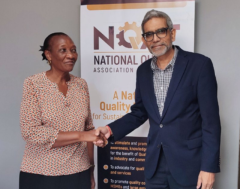 QualityAssocTZ's tweet photo. NQAT member of Board Directors, Ms Magdalena Mkocha accompanied by NQAT staff hosted Mr Khemraj Ramful from the International Trade Centre yesterday (29th Sep 2022) at the NQAT HQ in Dar es Salaam.
The visit looked into possible future collaborations between NQAT and ITC. https://t.co/RaFu64jzEI