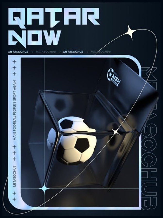 JeepShingo4520's tweet photo. 🎁#MetaSocHub #Giveaway🎁
$10M資金調達した世界初WEB3サッカーPJ⚽️ 世界中のFC独自のfantokenローンチパッドプラットフォーム✨
1⃣WL×3
(500限定 Genesis Badge NFT)
✅Follow
@MetaSocHub& @JeepShingo4520
✅RT&❤️&3Tag
✅Join
https://t.co/EjzAO421Pq
⏰48h
#Giveaway #NFT https://t.co/s65pOQM03Y