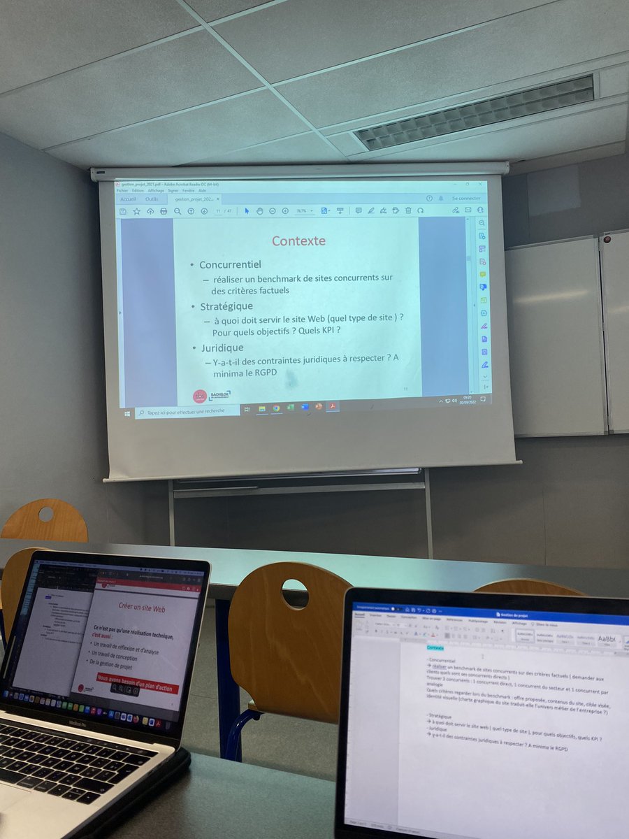 amelienoailhac's tweet photo. Ce matin, cours sur le plan dâaction de la conception du site web avec GĂ©raldine BLONDEAU !#dbbach @tbs_education https://t.co/FSRIN9iFFY