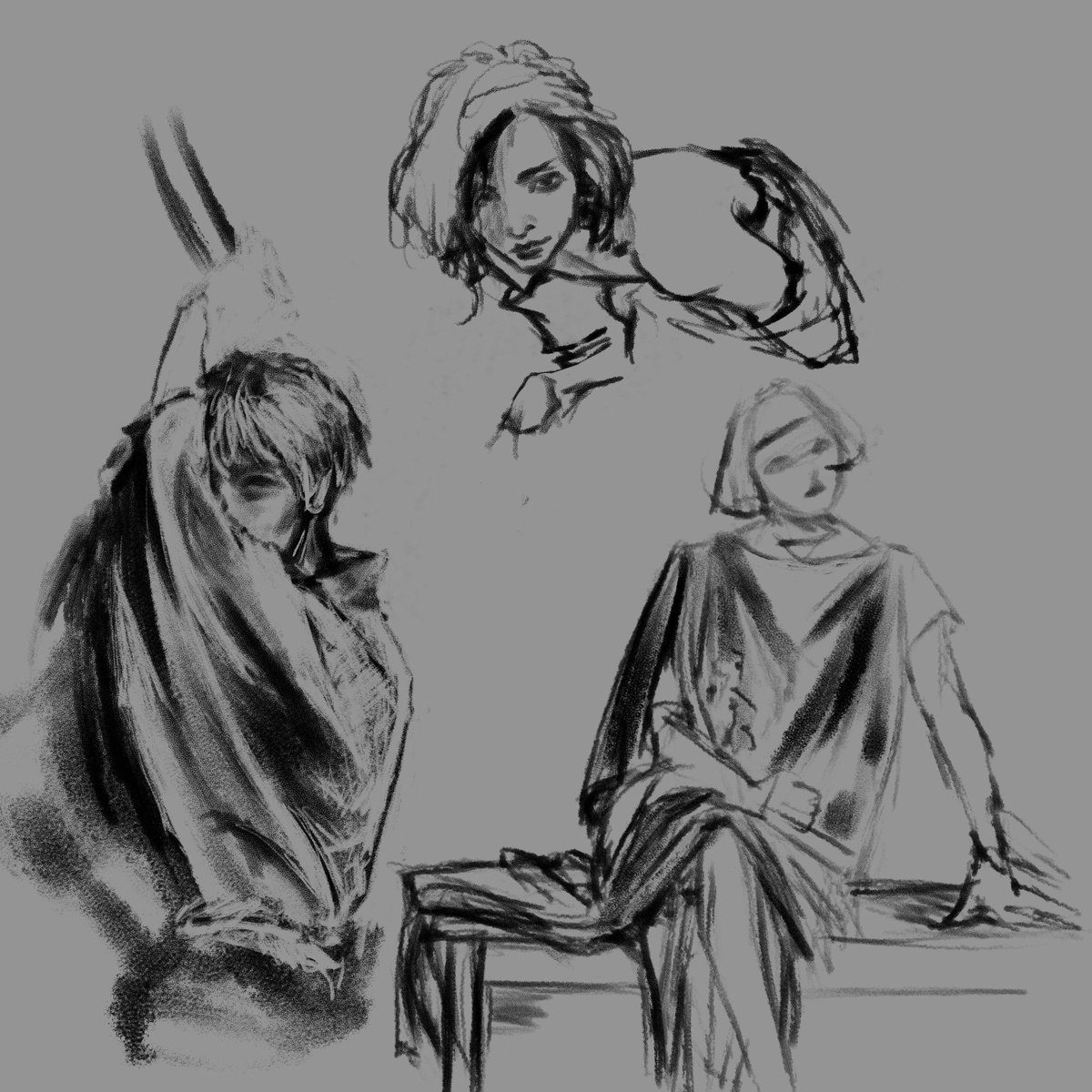 theforgottenpen's tweet photo. Small handful of warmup studies/quick sketches https://t.co/F8sQQYVEVN