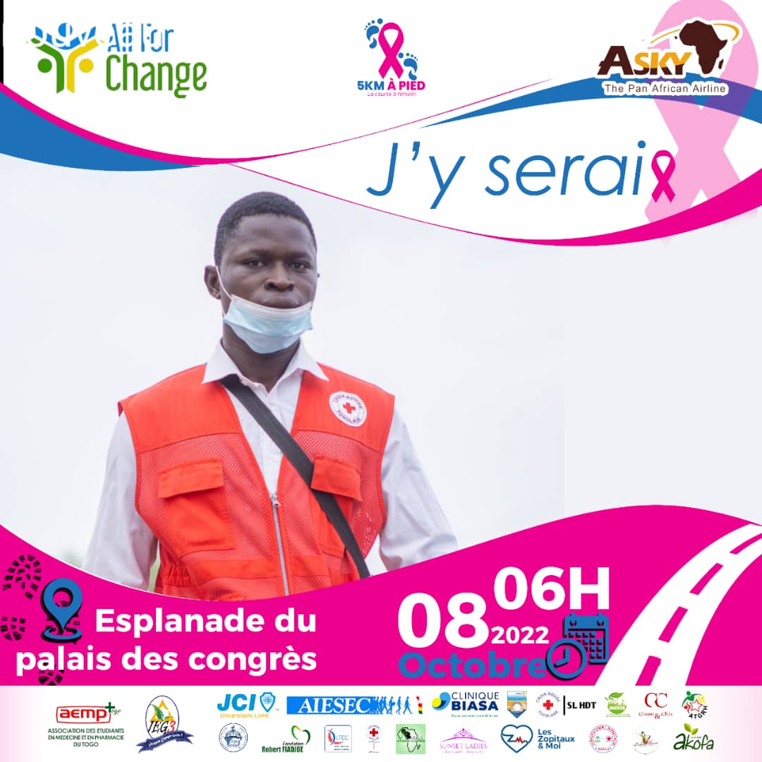 afctogo's tweet photo. Ils sont nombreux à participer retrouvez ici quelques uns de vos amis et taguez-les...
Le cancer du sein ce n'est pas seulement une histoire de femmes, c'est surtout une histoire d'homme.
#5kmàpieds
#5kmapieds
#OctobreRose
#NonAuCancer
#CancerDuSein
@CroixRougeTogo https://t.co/j5IqW18w7y