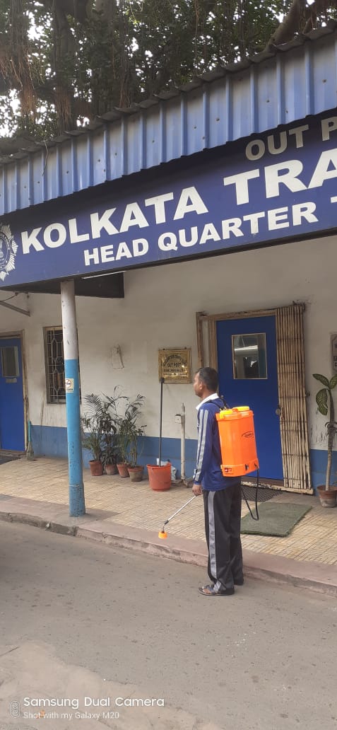 To make our festive season more attractive, we should be very much careful about the effect of Corona Virus.. Stay Safe..
#WeCareWeDare
Today, 30/09/22, our team has duly disinfected a large arena of Central Division, CD..
<a href="/CPKolkata/">CP Kolkata</a> 
<a href="/KolkataPolice/">Kolkata Police</a>