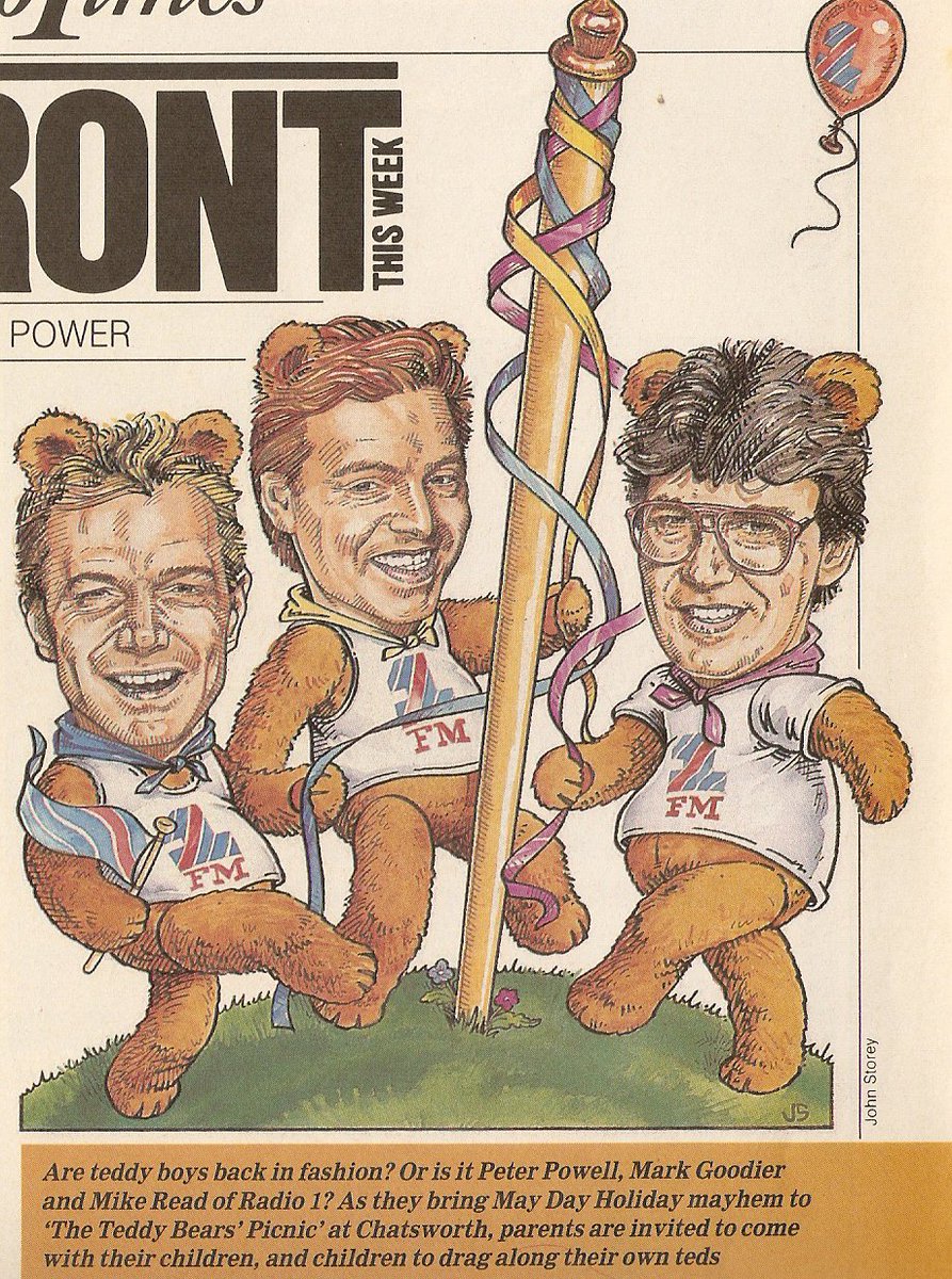 1980sRewind's tweet photo. More from the @RadioTimes. Some artwork advertising @BBCR1's Teddy Bear's Picnic at @ChatsworthHouse on 2nd May 1988.
#PeterPowell
@markgoodier @MikeReadUK https://t.co/XcmJVBN0YU