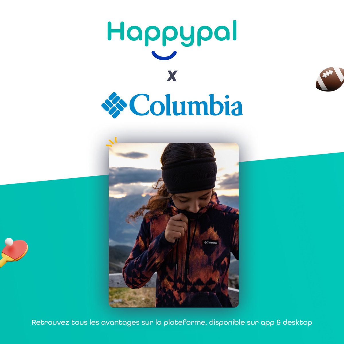 HappyPalTeam's tweet photo. Welcome @Columbia1938 sur la plateforme 🎉 #newperk
Nos +180 000 utilisateurs peuvent désormais profiter d'une remise sur la marque iconique d'équipements d'hiver. ❄️🏔
#happypal #columbiasportswear #benefits #perks https://t.co/EJx9jWi5vj