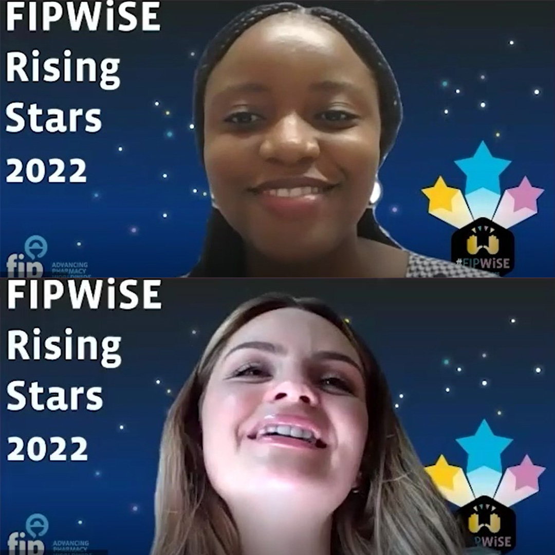 FIP_org's tweet photo. Our latest #FIPWiSE Rising Stars video chat addresses adapting workplaces to the needs of working women and how the field of #pharmacy and #ArtificialIntelligence would benefit from gender equity. Listen here: https://t.co/PC2kuasFap #EquityRx https://t.co/EGg9XbYe0Q
