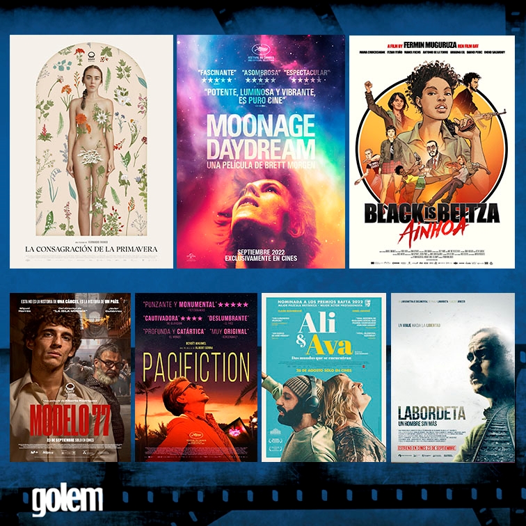 GolemMadrid's tweet photo. Ya puedes planificar tu semana para darte festejar el cine con estas películas:
🌼 #LaConsagraciónDeLaPrimavera
🪐 #MoonageDaydream
💥 #BlackIsBeltzaAinhoa
✊ #Modelo77
🌴 #Pacifiction
🎧 #AliYAva
🛤️ #LabordetaUnHombreSinMás
Entradas 🎟️: https://t.co/0twEC31qfP https://t.co/qCBDf82Ndo