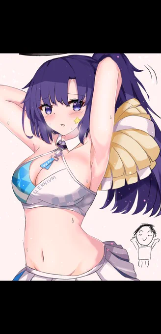 ユウカにもチア衣装着てもらった#ブルアカ 