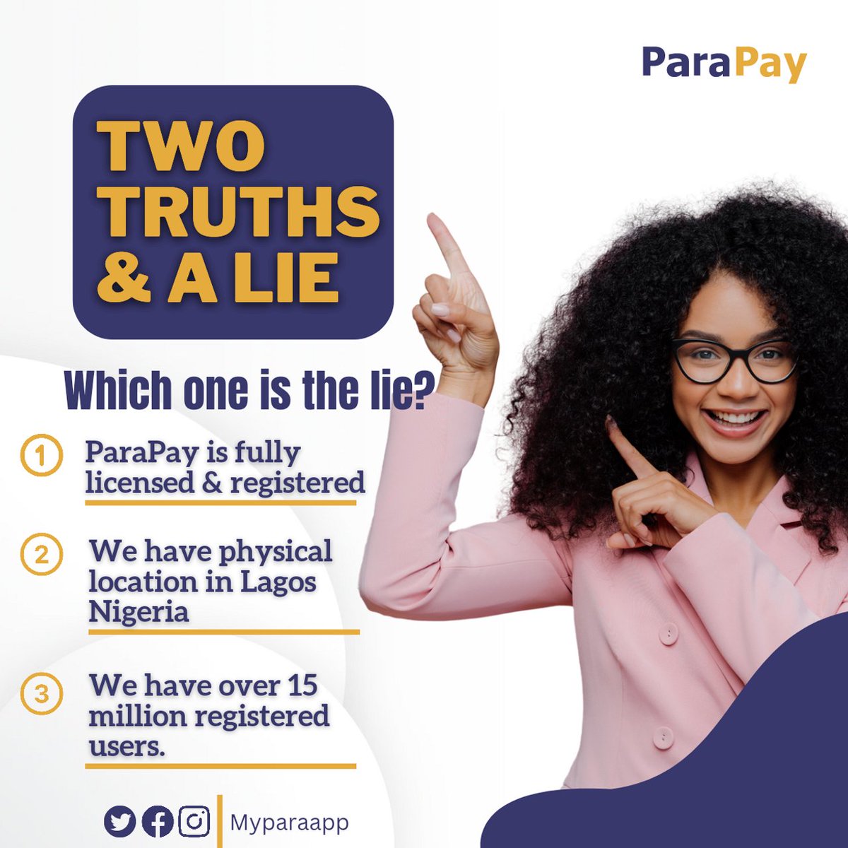 myparaapp's tweet photo. Can you guess the LIE😂

Comment below when you see it👇 https://t.co/6VAoAPOdJc