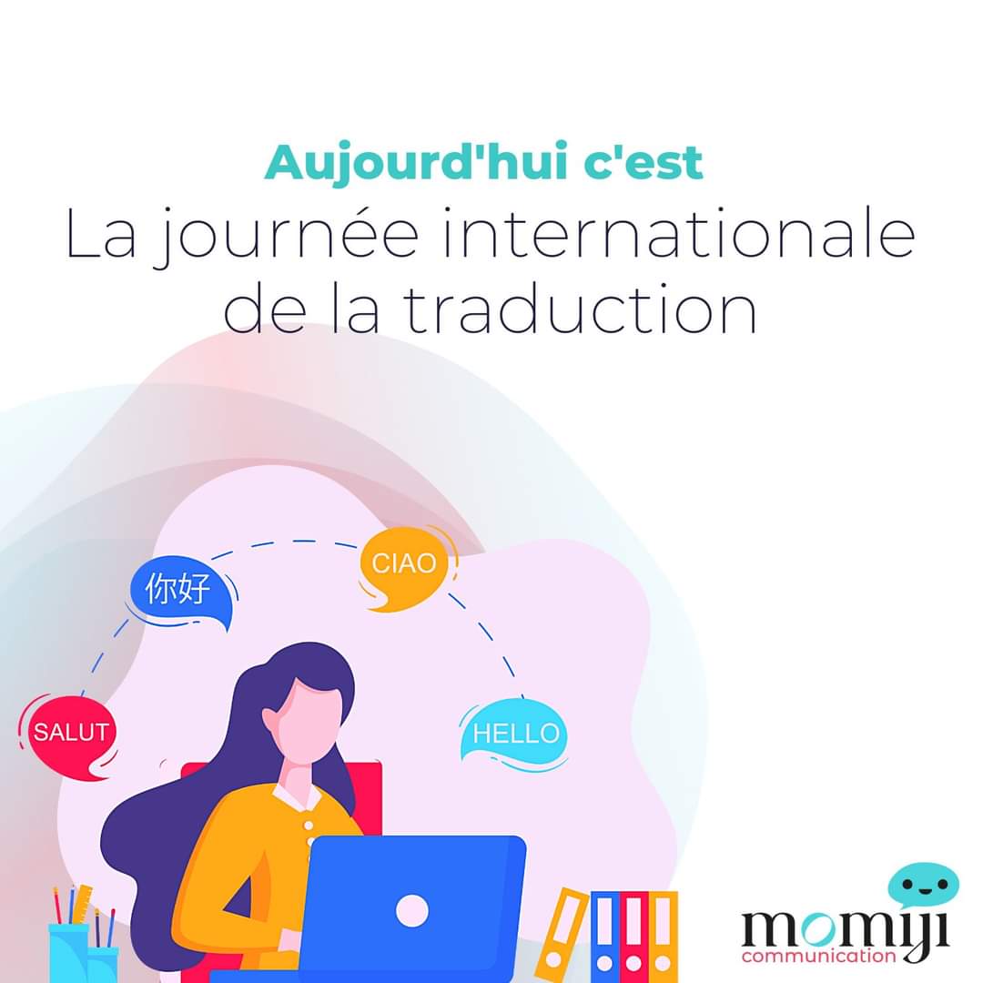 Momijimetz's tweet photo. Aujourd'hui, c'est la journée internationale de la traduction. 
💬Chez Momiji Communication, on vous aide à étendre votre activité  avec des prestations en traduction. 

#traduction #langues #translation #communication #frenchtoenglish https://t.co/CsIgMGDmFN
