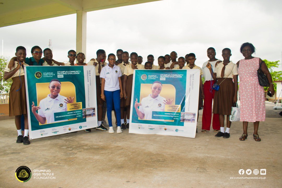 Otumfuofdn's tweet photo. “We’ve come from afar”
Obuasi is in the building!!!!….
Independence M/A JHS ‘B’ is here to support Obuasi. Are they proceeding to the Grand finale?
#OCRC #OtumfuoFoundation #UN #literacy #readwide #USAID #UNESCO #SDG3 #GES #indomie #ghana #education #students https://t.co/jjlfoAetqJ