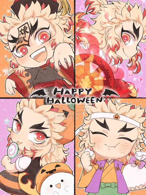 煉さん歴代はろういーんコス🎃🍭👻🍑 