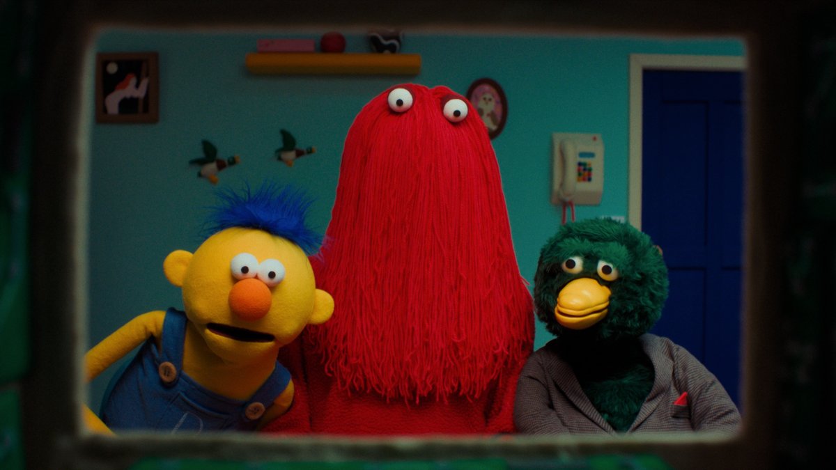 Channel4's tweet image. You can watch the first two episodes from the brand new series of Don't Hug Me I'm Scared tonight at 11.05pm on Channel 4! Or watch all six episodes on All 4, here: bit.ly/3LStNHv #DHMIS