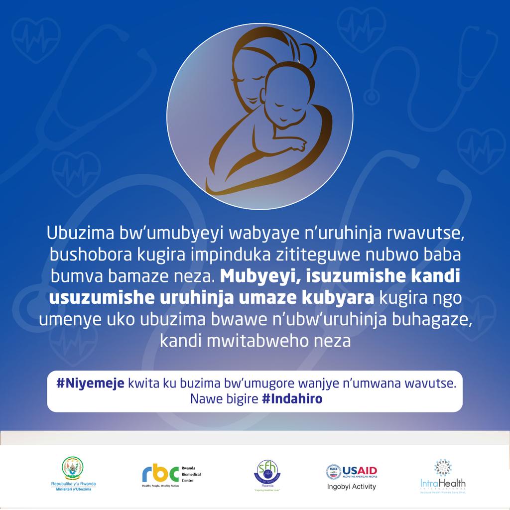 sfhRwanda's tweet photo. Positive & improved #PostnatalCare places the #Woman & #newborn at the center of care. It's when both the mother & baby's health, social & dvlpment needs are recognised & taken care of, it begins right after birth up to six weeks (42days) #MaleEngagment is key during this period https://t.co/Sly6ZUOUie