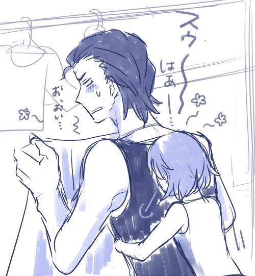 過去絵に琥一の抱きつきたい背中ありました
柔軟剤とコウちゃんのいい匂い 