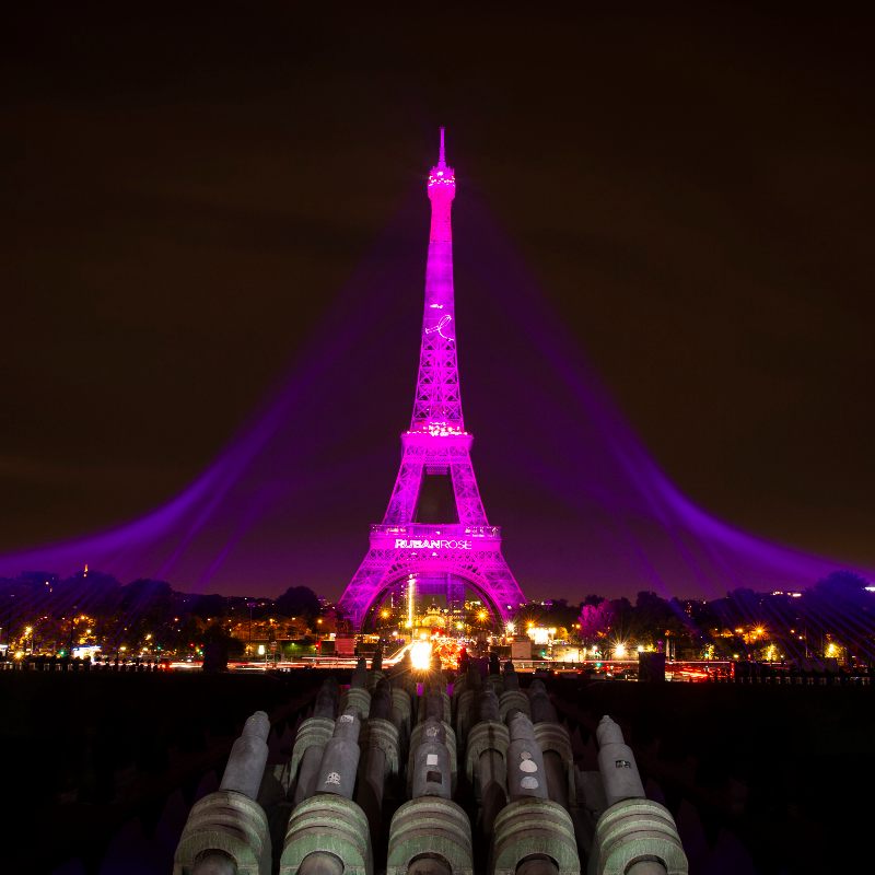 LaTourEiffel's tweet photo. 🇫🇷 J-1 avant #OctobreRose2022 🎀
Demain soir, de 20h20 à 23h45, je me parerai de rose pour soutenir #OctobreRose, le mois de sensibilisation à la lutte contre le cancer du sein. #RubanRose 
📸 @rubanrose