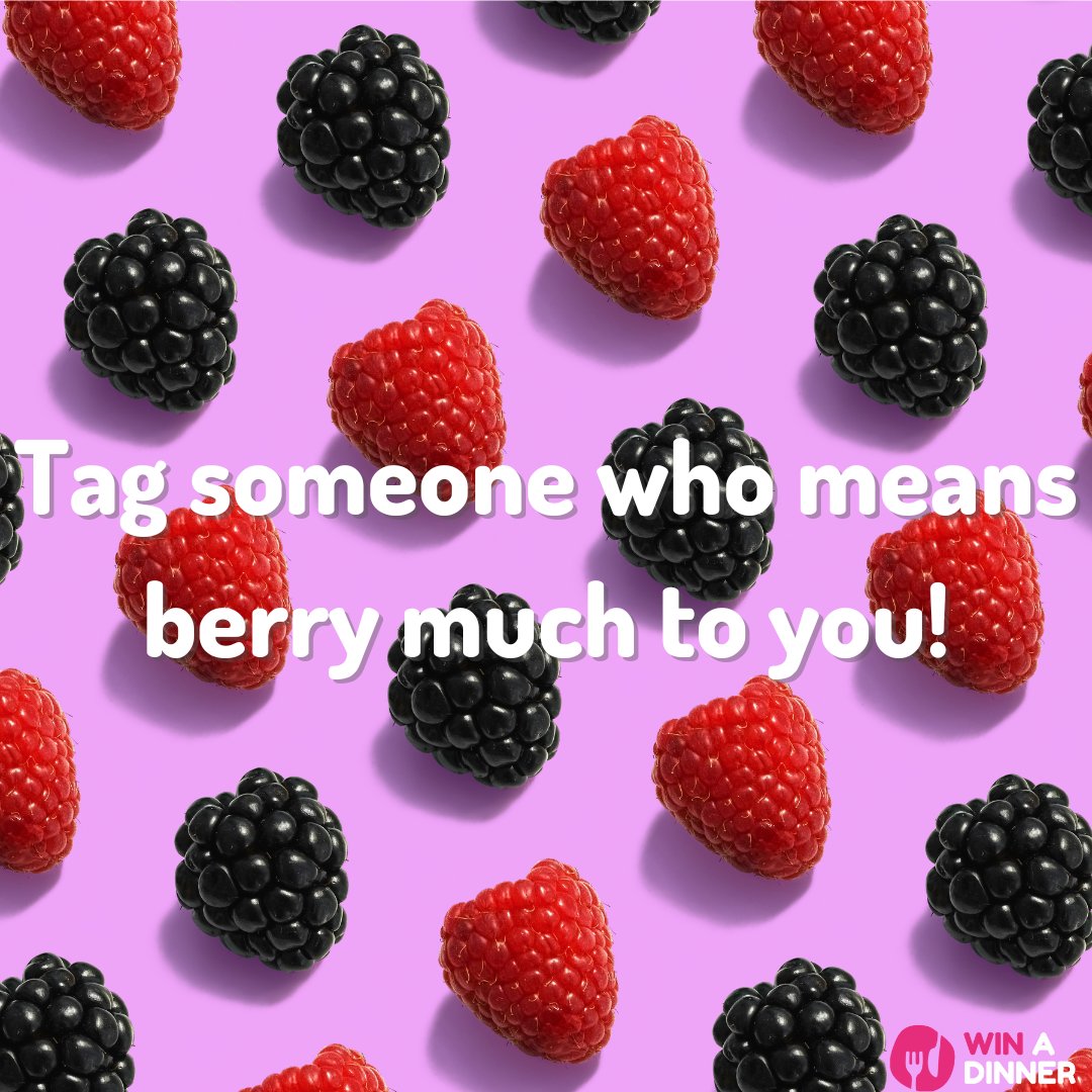 🫐 Tag your bestie and tell them how berry much they mean to you! 🫐

#bestie #bestfriend #berries #fruit #win #food #competition #winadinner