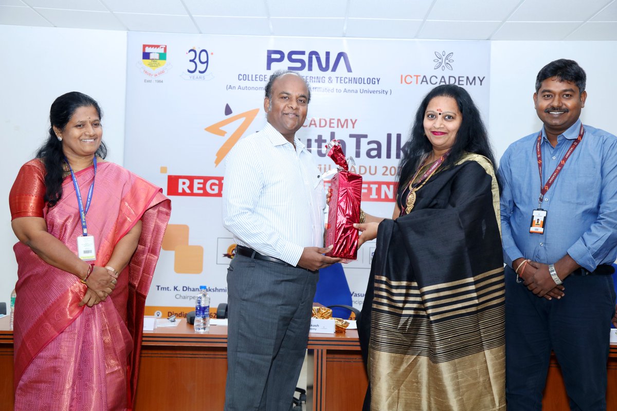 raguraamrsk's tweet image. We take great pride and pleasure to have hosted the Youth Talk 2022, the Massive  Talkathon of India.

Thanks to Mr.V.Poorna Prakash,State Head, ICT Academy for the gracious presence. 

Congratulations to all the contestants👍🏻
@psnacetofficial @ictacademyindia 
@csepsnacet