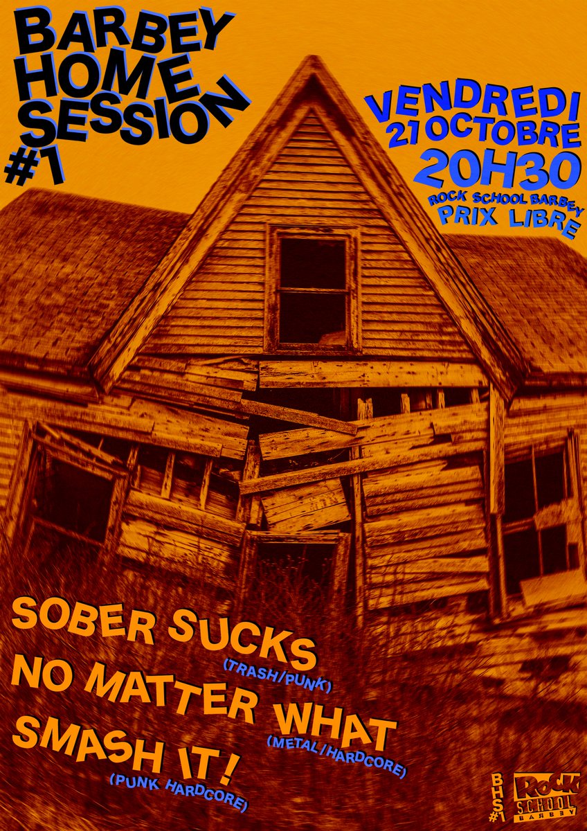 𝗕𝗔𝗥𝗕𝗘𝗬 𝗛𝗢𝗠𝗘 𝗦𝗘𝗦𝗦𝗜𝗢𝗡 #𝟭 🏚 

Première édition des #BarbeyHomeSession : des soirées qui mettent en lumière les groupes qui répètent dans nos studios ! 🔥
——
Dès 20h30, prix libre ! 💸