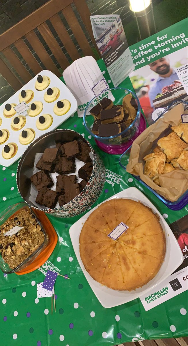 Our team have been busy baking some home-made goodies for #MacmillanCoffeeMorning 🍰🎂

Join us today, 11:30-14:00 (Forum 3, Stratus 2, Grenville St), in support of <a href="/macmillancancer/">Macmillan Cancer Support</a> 💚