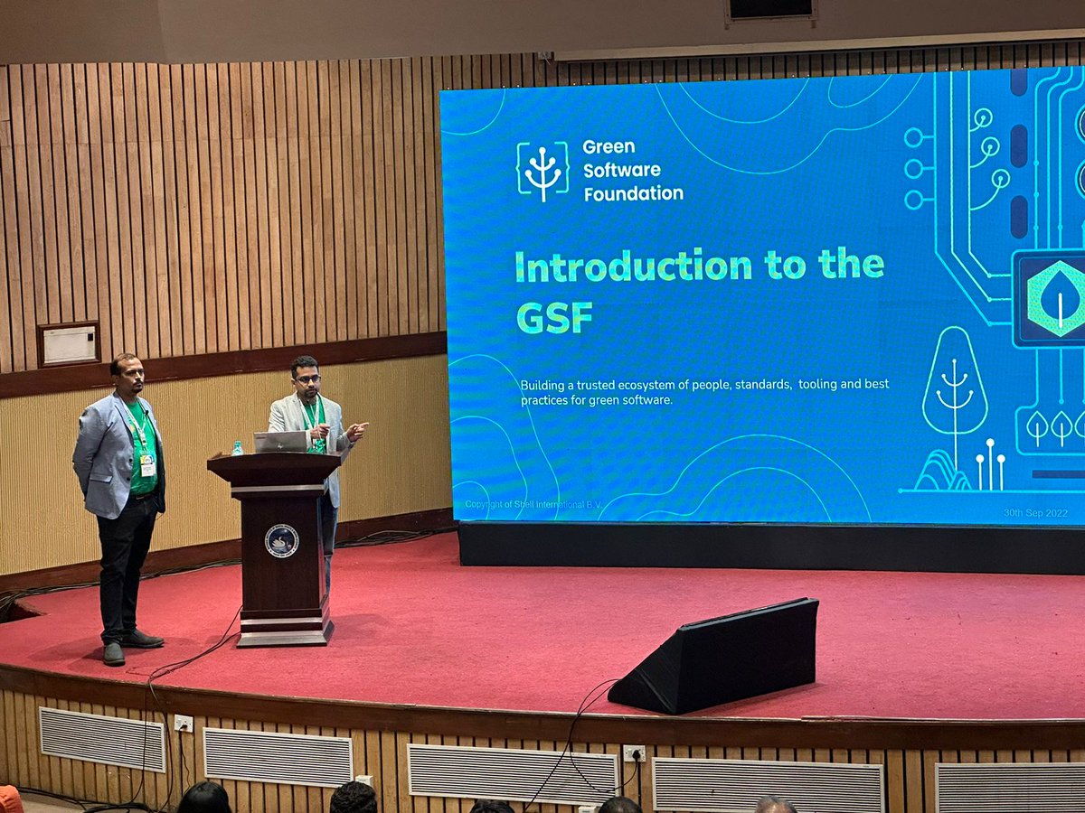 OpenSourceForU's tweet image. Manish Kumar, Senior Software Engineer, @Shell
Rohit Srivastava, Senior Software Engineer, @Shell
is now on stage discussing “Green Software@Shell powered by Open Source” at our Developers&apos; Meet Track in Hall B at Open Source India 2022.

#OSI2022 #OpenSource #Bengaluru