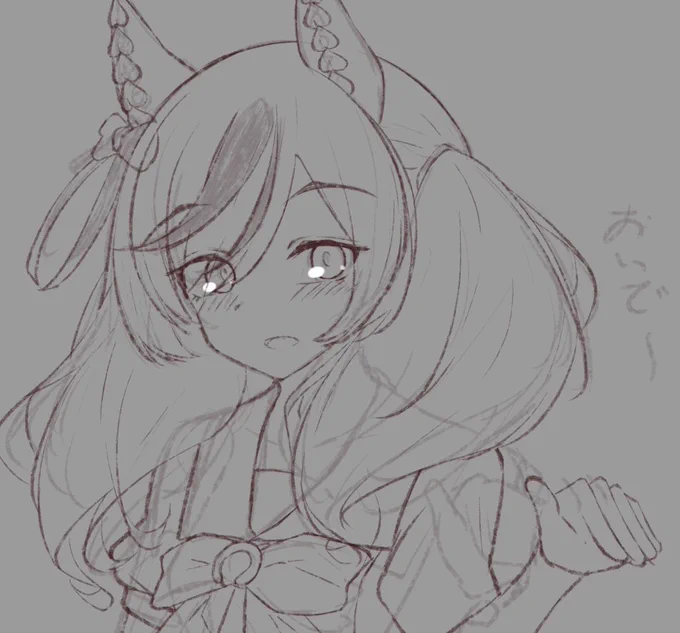 線画途中!!!!!!!!!!!!!!!!!!!!!!!!!!!!!!!!めちゃかわいい!!!!!!!!!!!!!!!!!!!!!!!!!!!!!!! 