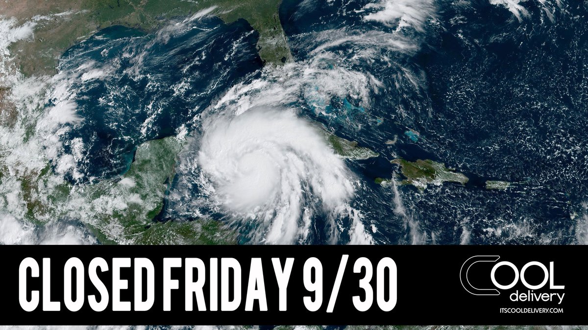 itscooldelivery's tweet photo. We will be closed today 9/30. Everybody be safe and careful! 

#hiltonhead #hhi #hiltonheadisland #southcarolina #lowcountry #eatlocal #supportlocal #SupportSmallBusiness #SupportLocalBusiness #itscooldelivery #delivery #takeout #togofood #cooldelivery https://t.co/ZVgHfmNXI6
