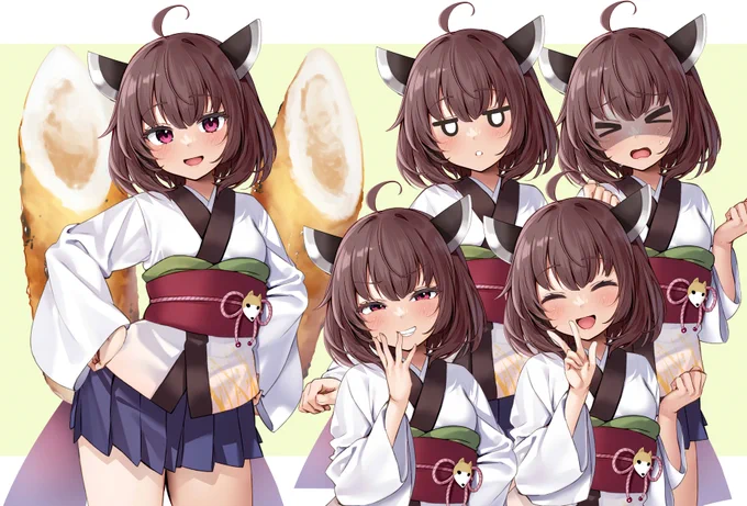 きりたんの立ち絵素材作ってみました!加筆、加工ご自由に!じゃんじゃん使ってやってください!パス kiritan 