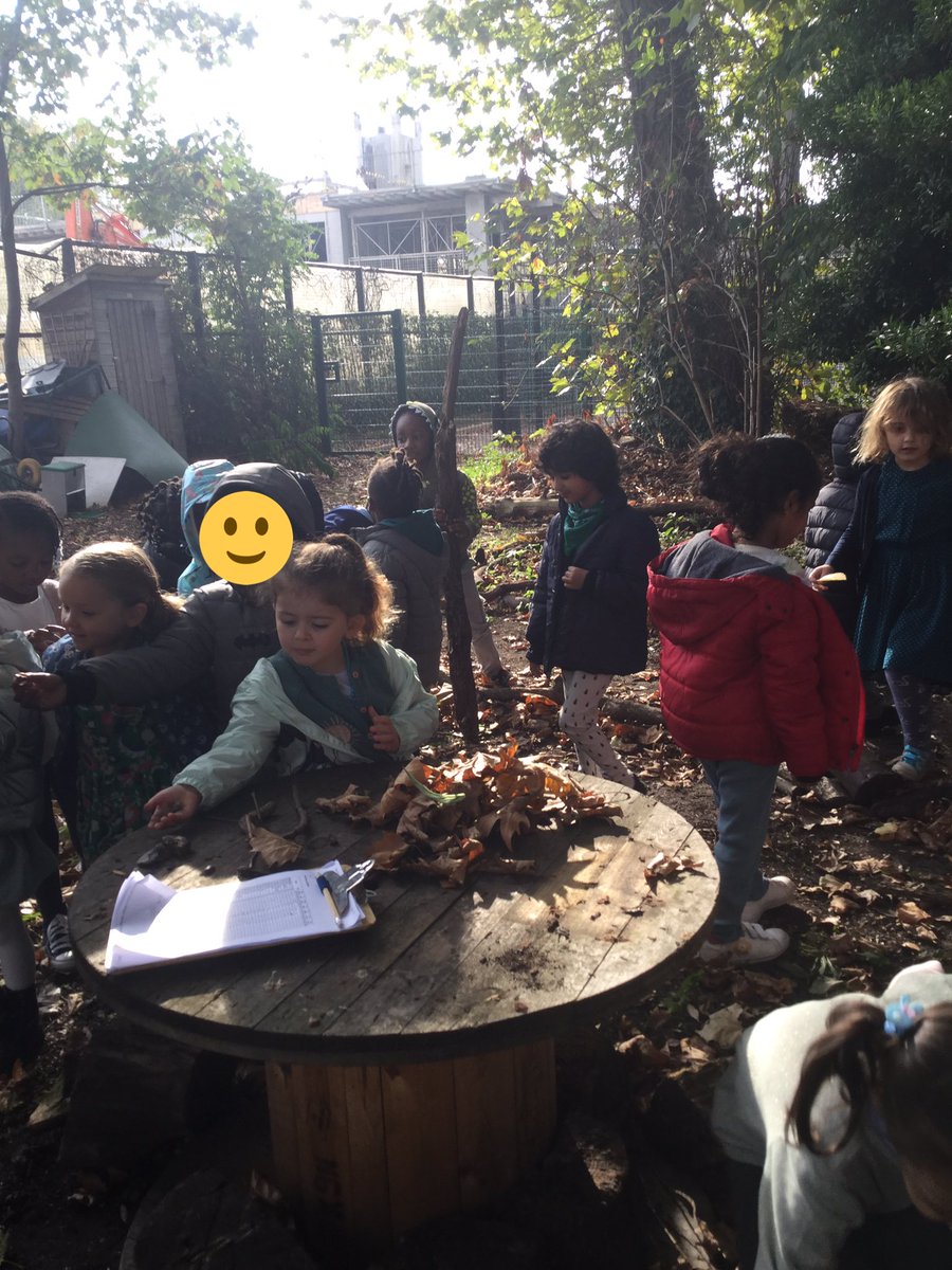 Christchurchsw9's tweet photo. Oak class went into the forest area for the first time. We explored and found stick, stones and lots of leaves #Outdoors #SW9partnership https://t.co/GROXZXVsG5