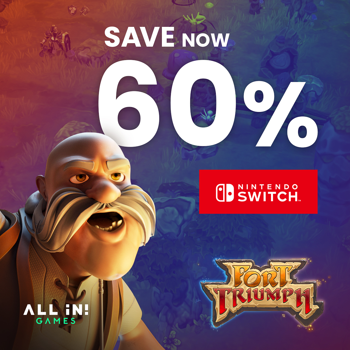 Adventurers! 🧙 Fort Triumph is on sale on #NintendoSwitch (US and EU)! Grab the game 60% off and cast some spells today 👉 bit.ly/FortTriumph_Ni… 

#GameDev #IndieGame #Gaming