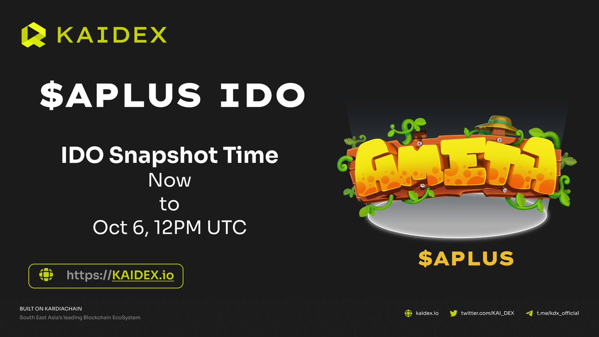 KAI_DEX's tweet photo. The $๐๐ฃ๐๐จ๐ฆ ๐๐ ๐๐ง๐ ๐๐๐ข ๐ฆ๐ก๐๐ฃ๐ฆ๐๐ข๐ง starts today ๐ธ
Set your alarms everyday from now ๐๐ผ ๐ญ๐ฎ๐ฝ๐บ ๐จ๐ง๐ ๐ผ๐ณ ๐ฒ๐๐ต ๐ข๐ฐ๐ to be reminded of your $KDX 7-day staking average
Learn how to upgrade your tier: https://t.co/w82orQUXj5
#KAIDEX #DeFi #DAO #IDO https://t.co/quKK7nWDyG