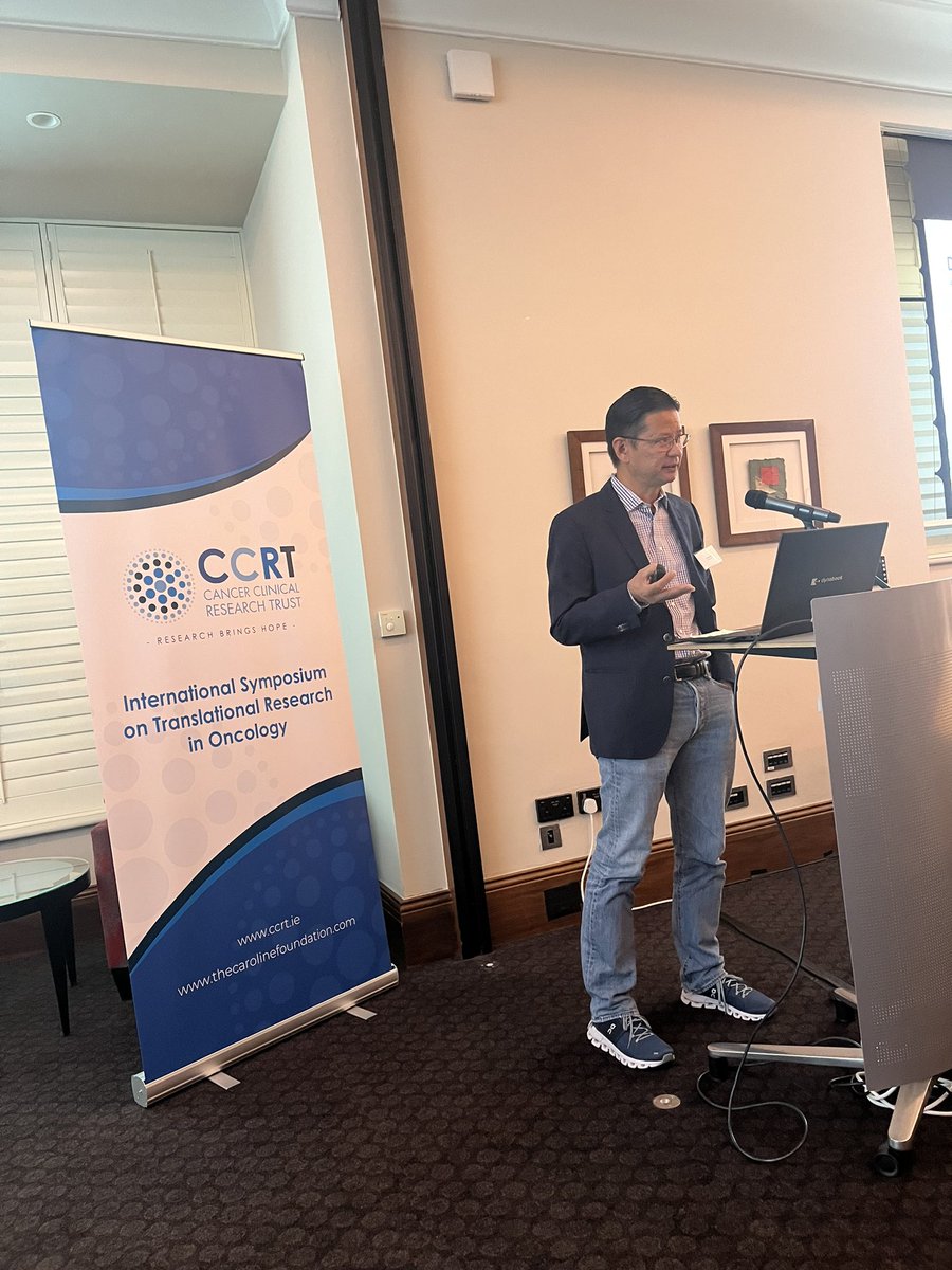 ProfJohnCrown's tweet photo. Dr See Phan from Gilead telling #TransOncXV audience all about TROP-2 targeted therapy in triple negative and other breast cancers. https://t.co/KE3ptdxOp3