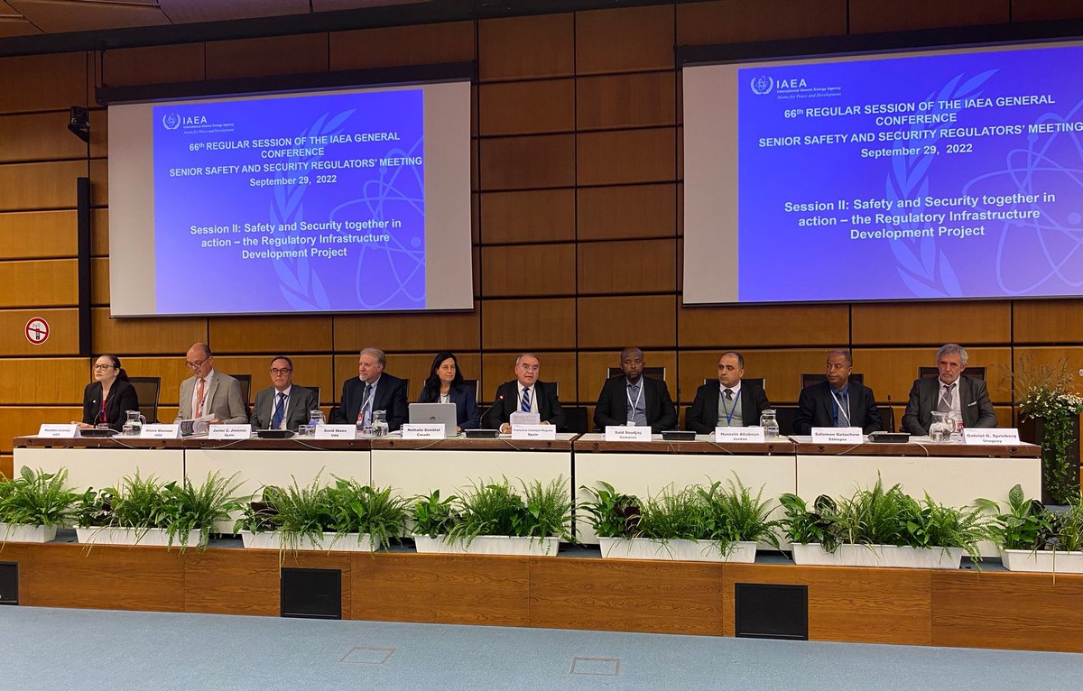 CSN_es's tweet photo. Hoy finaliza la 66ª Conferencia General del @iaeaorg en la que ha participado una delegación del #CSN tanto en los distintos encuentros como en reuniones de trabajo para abordar el estado del sector y los retos a los que tendrá que hacer frente. #IAEACG
📃https://t.co/TgN4LIkdue https://t.co/aZZQrd9cGQ