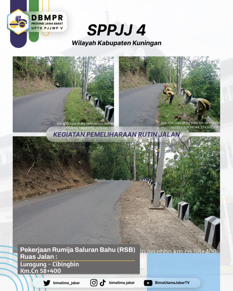 bimalima_jabar's tweet photo. Sore #Kawan5 👋
Berikut Pekerjaan Rumija Saluran Bahu Oleh SPPJJ 4 Kab. Kuningan.
@ridwankamil
#dbmprjuara https://t.co/MVtYPyWGWt