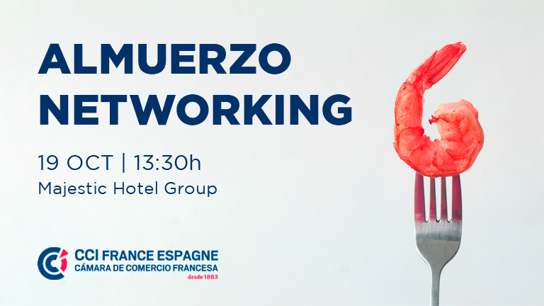 🔴¡Primer almuerzo networking del otoño!
🍽Una Propuesta gastronómica con materias primas del huerto del Maresme en el restaurante Solc del Majestic 
🚀Aprovecha para hacer #networking con los socios del Club
📆19 de octubre.
📍 <a href="/hotelmajestic/">Majestic Hotel & Spa</a>  
👉 bit.ly/3Rqpynu