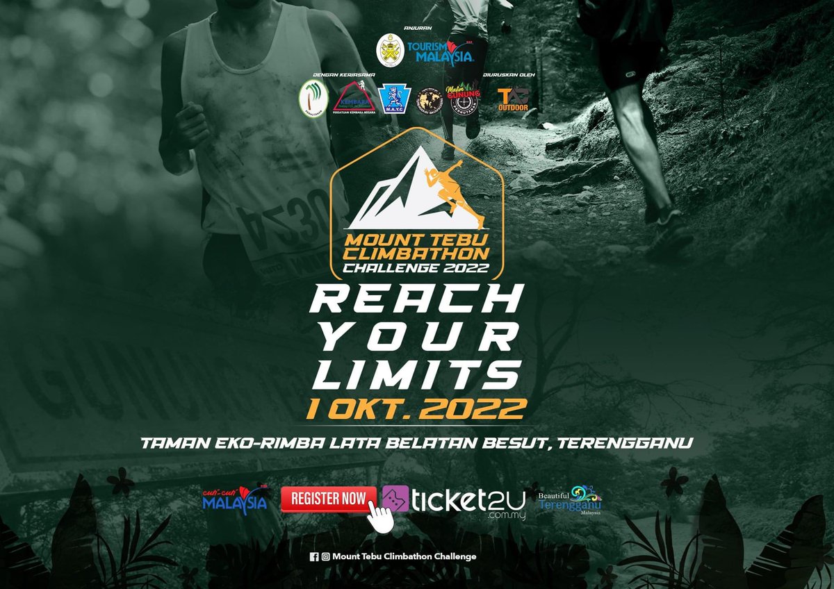 pelaridenai's tweet photo. All the best kepada peserta Mount Tebu Climbathon Challenge 2022! #climbathon #mounttebu #pelaridenai https://t.co/Mf3zcJ1quO