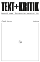 LiteraturDida's tweet photo. Sekundärliteratur:
Mehr (Kon)Text zum Panel #MaschinenTexte von @St_Catani auf dem #Germanistiktag findet sich im TEXT + KRITIK Sonderband "#DigitaleLiteratur II", hg. von @hannesbajohr &amp; Annette Gilbert mit Beiträgen von denselben, @NielsPenke, @KRZMR, @RiesThorsten u.a. https://t.co/SeQf4Y6JnD