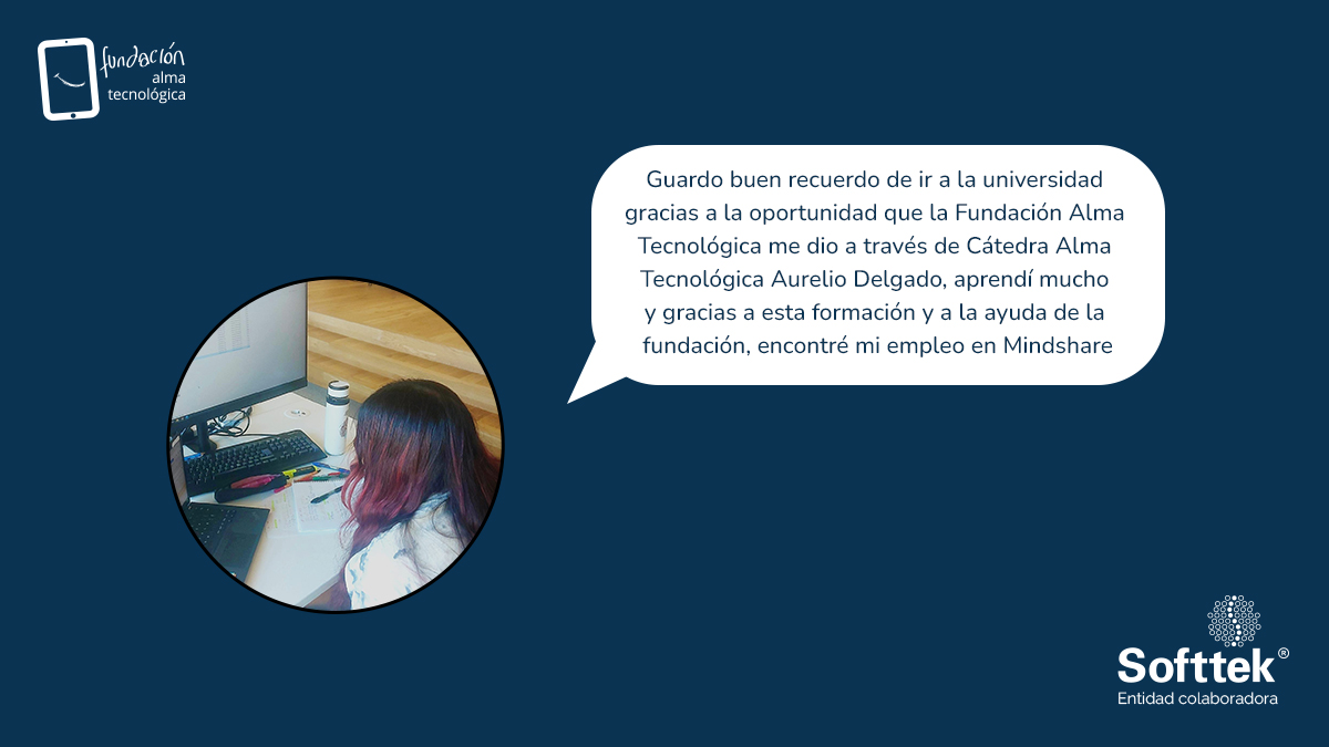 AlmaTecnologica's tweet photo. Estamos muy orgullosos de la trayectoria de Carla Gómez López, por haber conseguido su posición como indefinida en Mindshare como Executive Junior en Departamento Business. 
Carla destaca la ayuda que le brindan sus compañeros en el día a día.
¡Gracias @DownMadrid! https://t.co/KXLMxcj5az