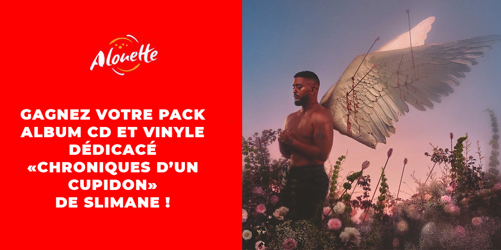 AlouetteRadio's tweet photo. 🎁 CONCOURS 🎁
Cette semaine, Alouette vous offre votre pack CD + vinyle dédicacé "Chroniques d'un Cupidon" de @Slimaneoff ! 🎶

Pour participer :
➡️ RT + Follow @AlouetteRadio
📅 Tirage au sort le 3 octobre

🍀 Multipliez vos chances en jouant sur Instagram et Facebook ! https://t.co/8mEifa6poG