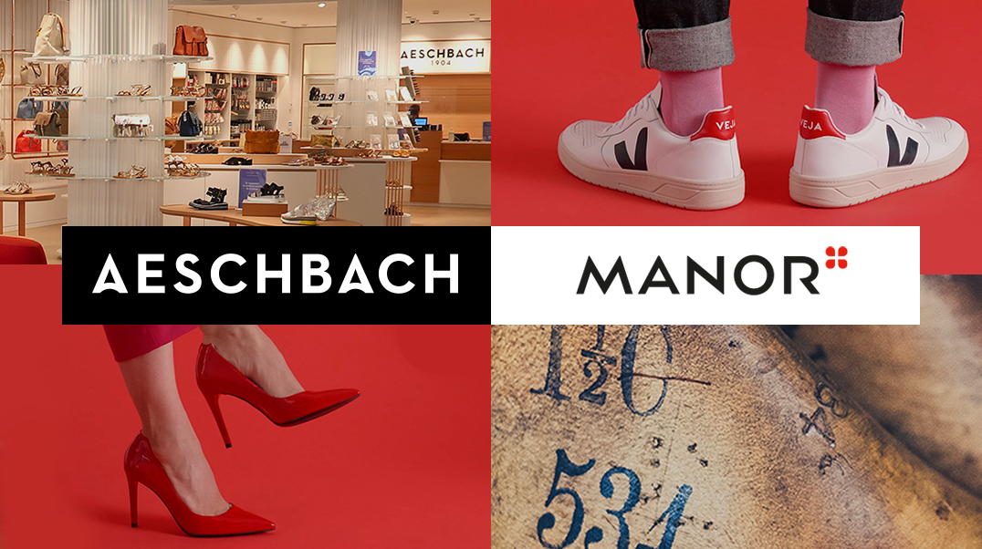 Partnerschaft🤝im Schuhbereich von <a href="/manor_official/">MANOR</a> und #Aeschbach: Online auf manor.ch mit Damen-/Herren-/Kinderschuhen👟sowie 5 Aeschbach Shop-in-Shops in Manor Warenhäusern📣Lausanne, Vevey ab heute und Basel, Genf, Lugano Ende Q1/23 bit.ly/3BVdrcr