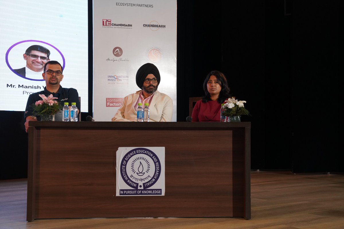 iisermtbi's tweet photo. We are ecstatic to have industry experts Mr. @Manish322Verma (Prowon Ventures Pvt. Ltd.), Dr. Ruchir Mehra (Remedo), Mr. @taranagnext (@agnextworld), Ms. @srishtibatra30 (@QzenseLabs), and Mr. @Atul_Mehta_RZP (@Razorpay) at #TREXStartupConclave 

#trex #trexconclave #trex2022 https://t.co/J0ycMDx1db