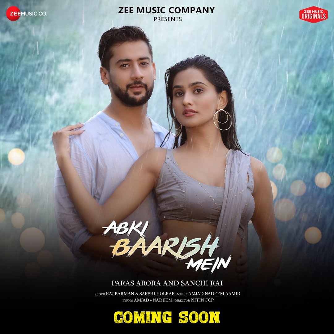 #RajBarman &amp; #SakshiHolkar's #AbkiBaarishMein starring#ParasArora &amp; #SanchiRai will make you remember your baarish ke din spent with your loved one💕 

Stay tuned, song COMING SOON!
